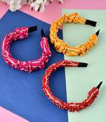 Set of 3 printed multi colored hairband