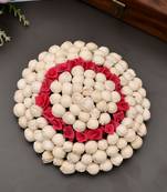 Mogra and pink flower juda cover hair accessory set