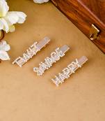 Happy savage twit alligator hair clip