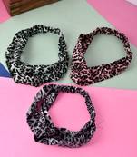 Set of 3 printed multi colored hairband