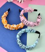 Set of 3 printed multi colored hairband