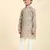 Brown Printed Cotton Jacquard Kurta Pajama Set for Boys Ethnic Wear