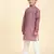 Maroon Printed Cotton Jacquard Kurta Pajama Set for Boys Ethnic Wear