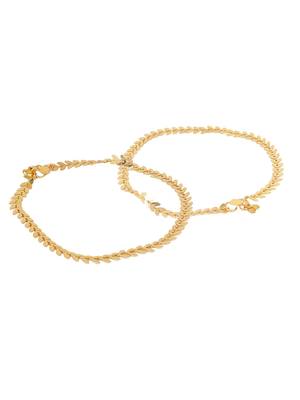 Golden Color Adjustable Anklet 3