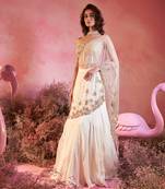 Chand saree in off white