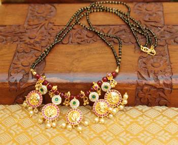 Designer handmade ganesha bead necklace 1