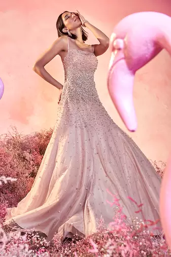 Pearl dust gown