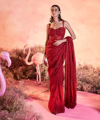 Rose saree set 1