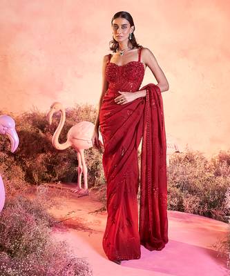 Rose saree set 2