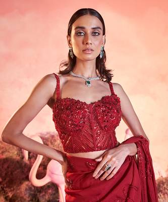 Rose saree set 3