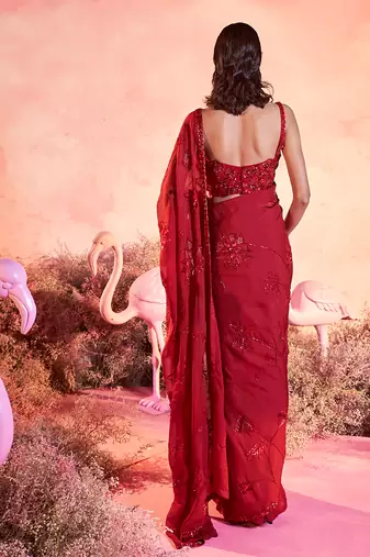 Rose saree set