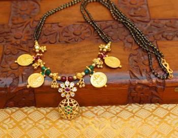 Designer coin bead necklace 1