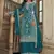 Teal Premium Net Embroidered Traditional Palazzo Suit