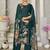 Stylee lifestyle green pashmina digital printed dress material