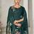 Stylee lifestyle green pashmina digital printed dress material
