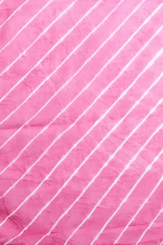 Pink Cotton Leheriya Print Dupatta