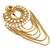 muslim bridal  gold tone pearl jhoomar passa hair accessory