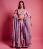 Dewberry Mauve La Vie En Rose Lehenga Set