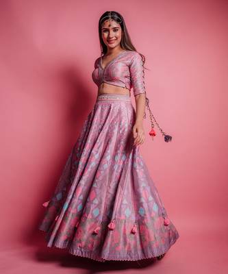 Dewberry Mauve La Vie En Rose Lehenga Set 3