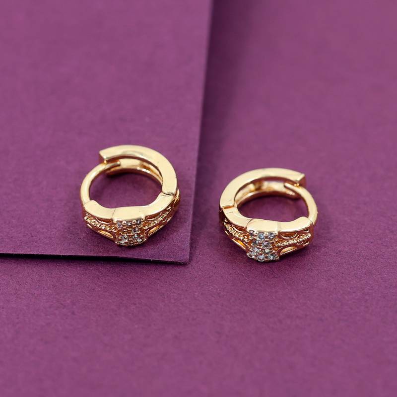 Gold color antique gold plated earrings combo of 6 pairs