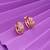 Gold color antique gold plated earrings combo of 6 pairs