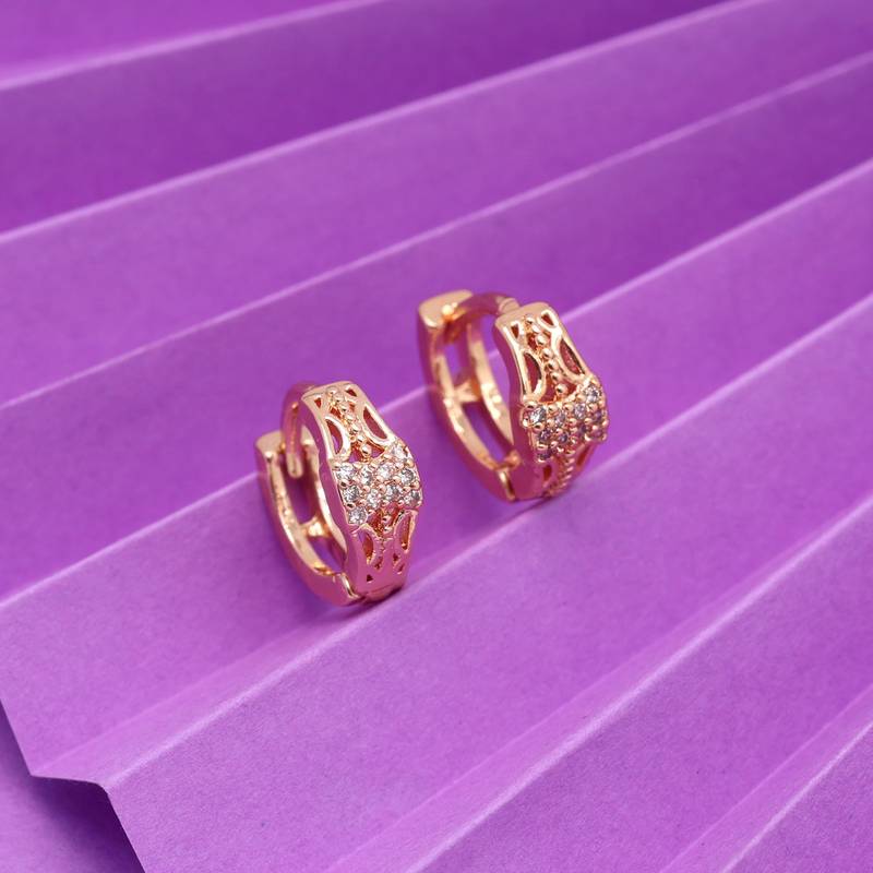 Gold color antique gold plated earrings combo of 6 pairs