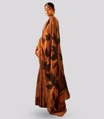 Gold hoor saree Without Blouse