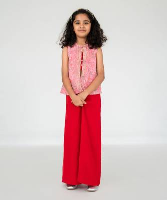 Light pink jacket pant set 1