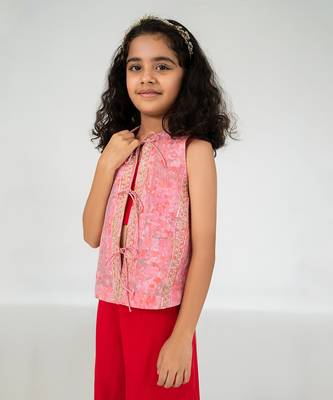 Light pink jacket pant set 4