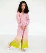 Light pink overlap jumpsuit