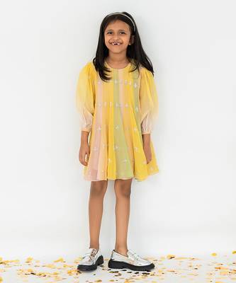Multicolour short dress 1