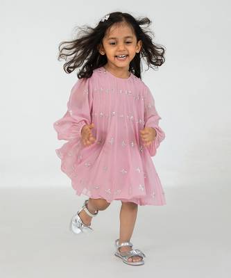 Blush pink short dress 2