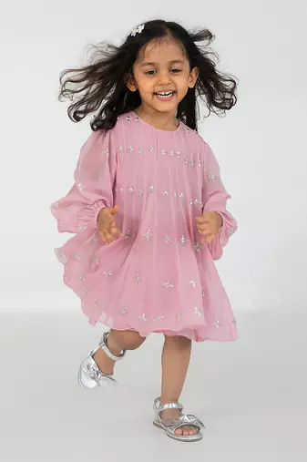 Blush pink short dress