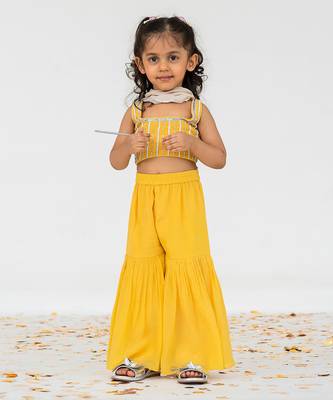 Yellow gharara set 1