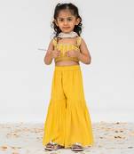 Yellow gharara set