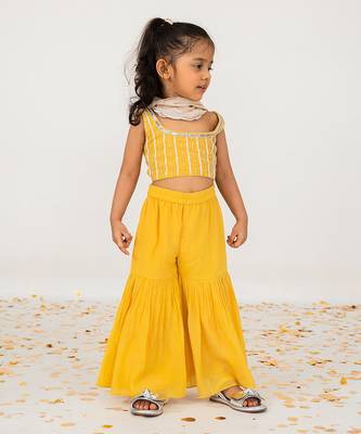 Yellow gharara set 4
