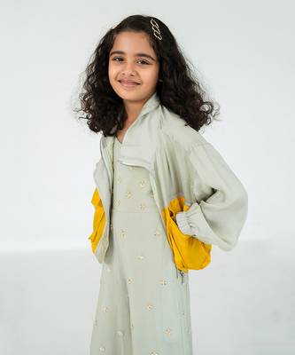 Light mint bomber jacket set 4