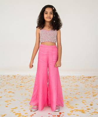 Pink palazzo set 1