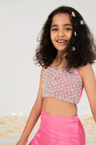 Pink palazzo set