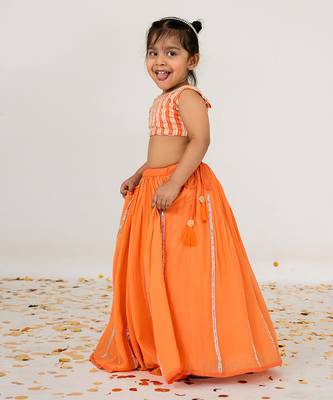 Orange lehenga set 2