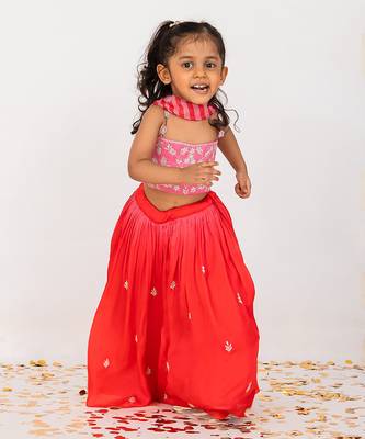 Red lehenga set 1