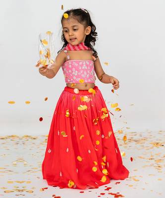 Red lehenga set 2