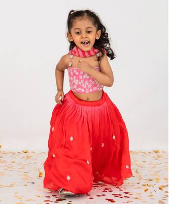 Red lehenga set 3