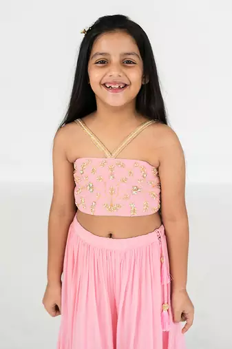 Light pink lehenga set