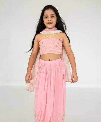 Light pink lehenga set 4