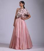 Pink sylized gown