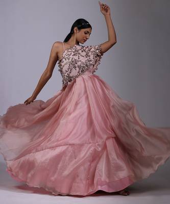 Pink sylized gown 2