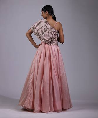 Pink sylized gown 4