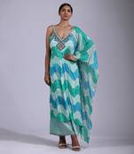 Aqua kaftan set
