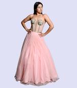Pink Corset Lehenga Set